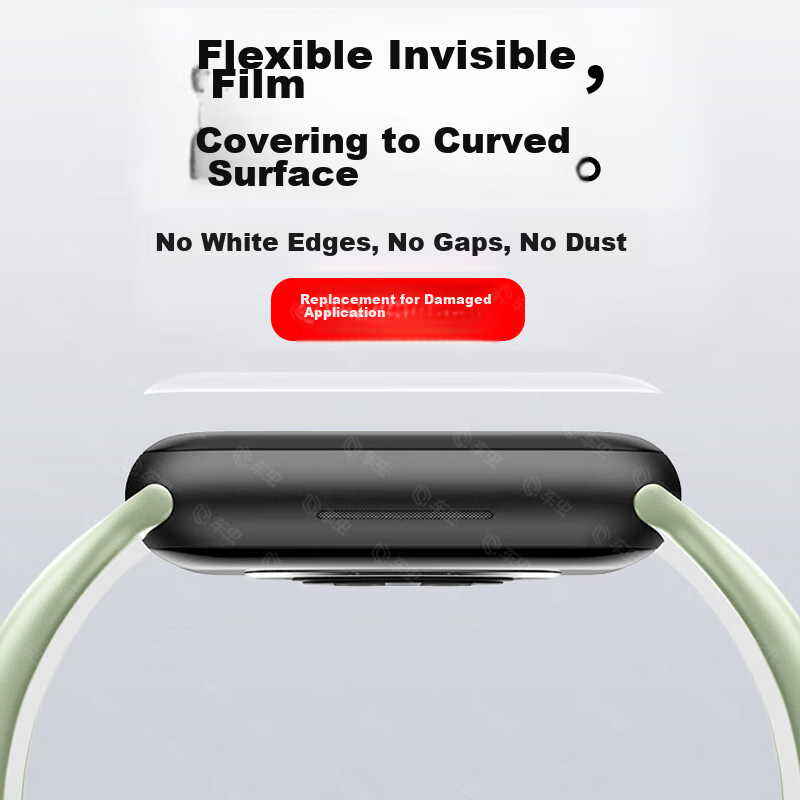 Smorss [2-Pack] Ceramic Screen Protector for Huawei Fit 3 Watch, HUAWEI WATCH FI...