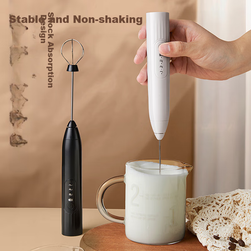 PAKCHOICE Electric Milk Frother, Coffee Foam Maker, Home Milk Frother, Handheld...