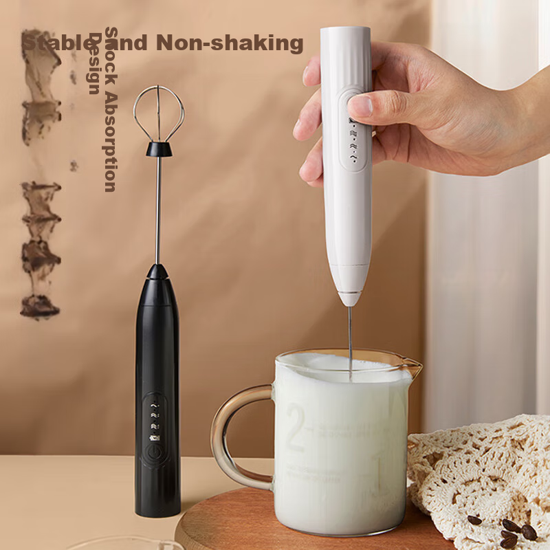 PAKCHOICE Electric Milk Frother, Coffee Foam Maker, Home Milk Frother, Handheld...