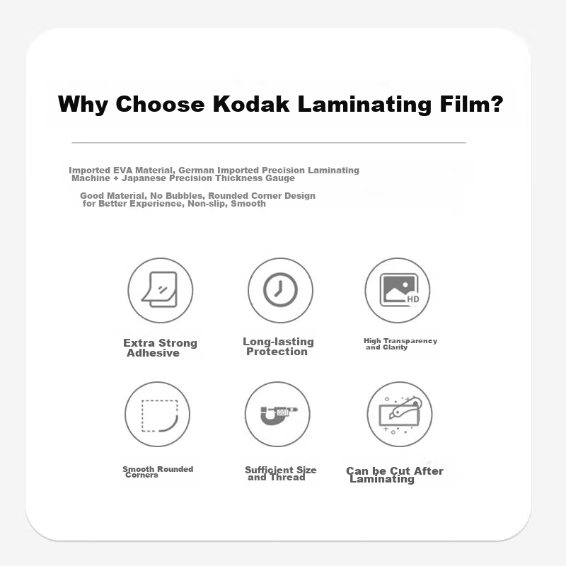 KODAK Laminating Pouches, 6-Inch Laminator Film, 7 Mil Photo Film, Laminating Po...