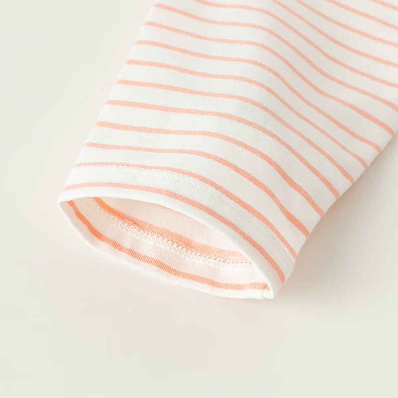 David Bella x Hello Kitty Girls' Striped T-shirt Autumn Children's Baby Bottomin...