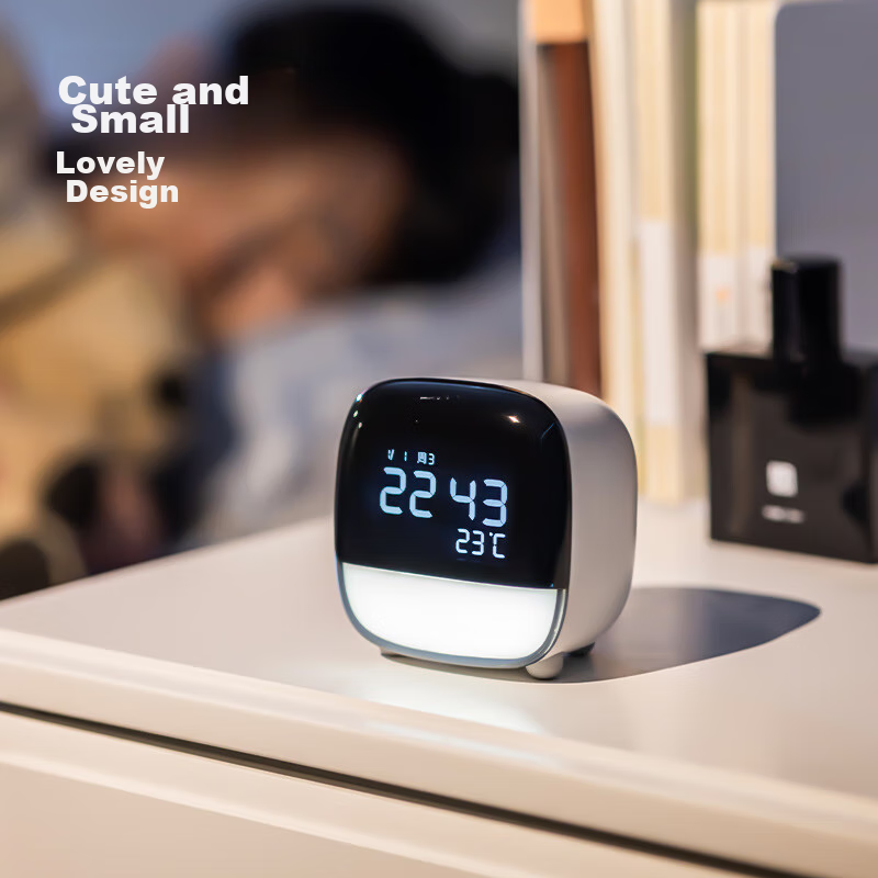 Deli Multifunctional LCD Cute Pet Smart Alarm Clock, 1200mAh, Student Night Ligh...