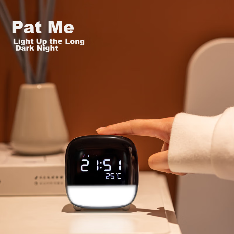 Deli Multifunctional LCD Cute Pet Smart Alarm Clock, 1200mAh, Student Night Ligh...