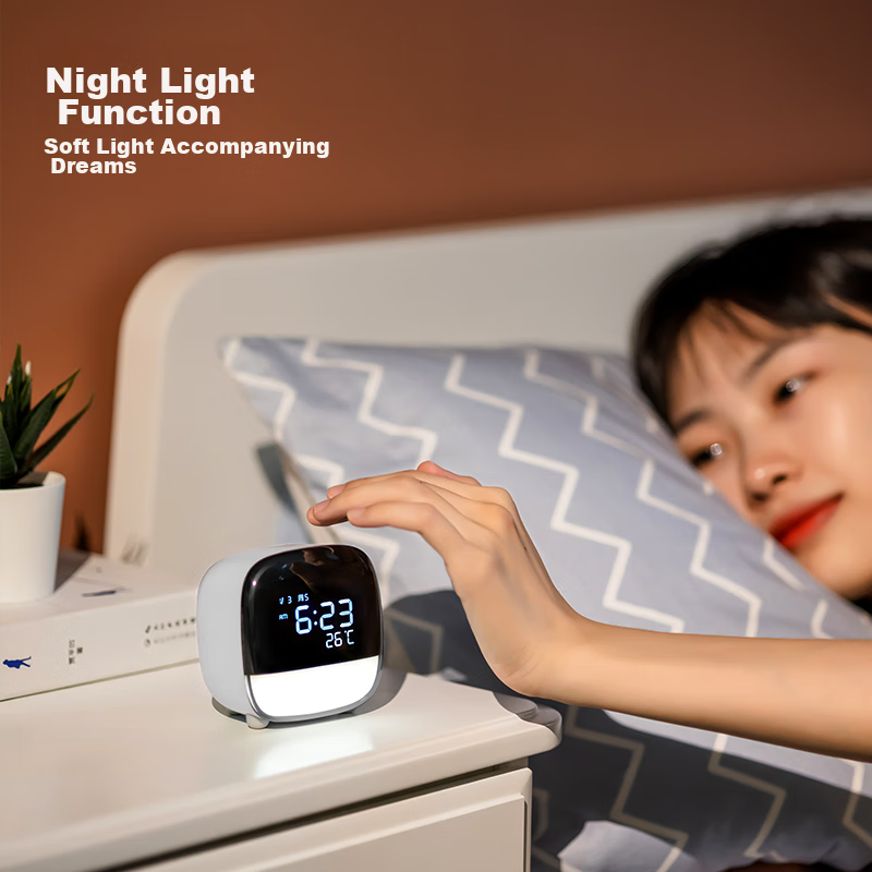 Deli Multifunctional LCD Cute Pet Smart Alarm Clock, 1200mAh, Student Night Ligh...
