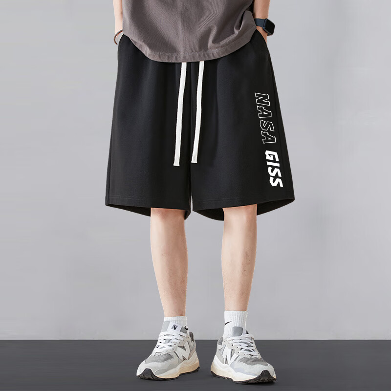 NASA GISS Men's Summer Thin Five-point Shorts Loose Student Basketball Shorts Ca...
