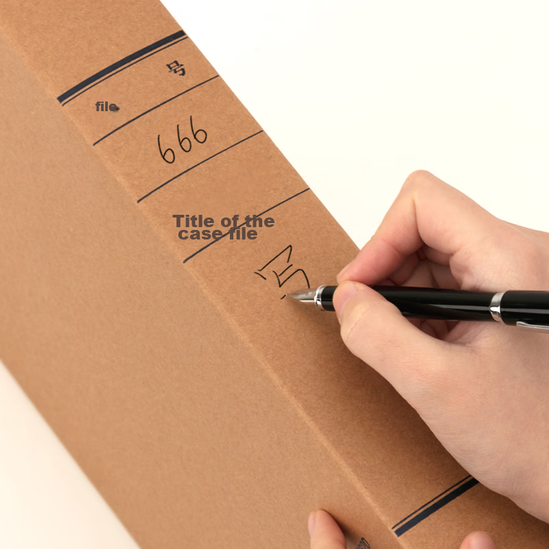 Deli 10 Pieces 60mm Mixed Pulp 250g Kraft Paper File Boxes, Archive Boxes, Thick...