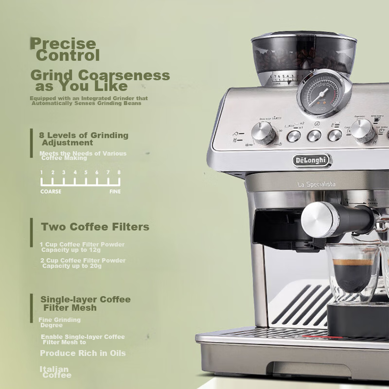 Delonghi [Government Subsidy] Coffee Machine, Cold Brew Semi-Automatic Coffee Ma...