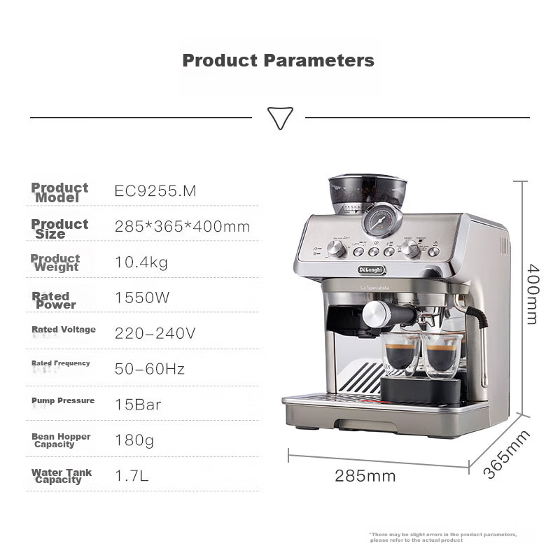Delonghi [Government Subsidy] Coffee Machine, Cold Brew Semi-Automatic Coffee Ma...