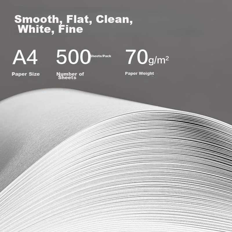 Deli Mint Sea A4 Printing Paper, 70g, 500 Sheets*8 Packs Per Box, Double-Sided C...