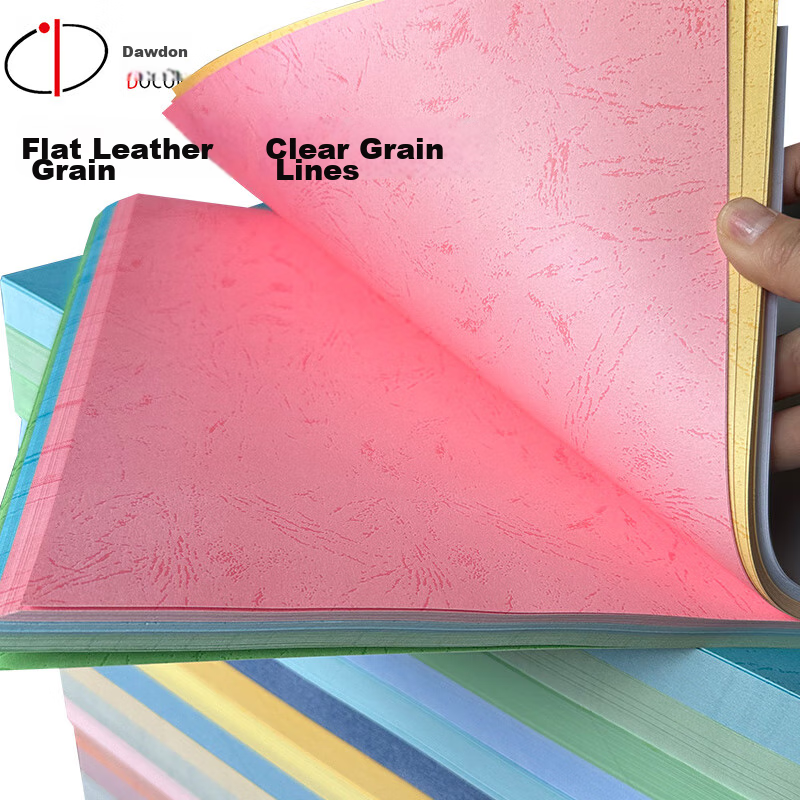 Daodun DOCON 180g A3++ Flat Leather Texture Paper Cover Paper for Glue Binding M...