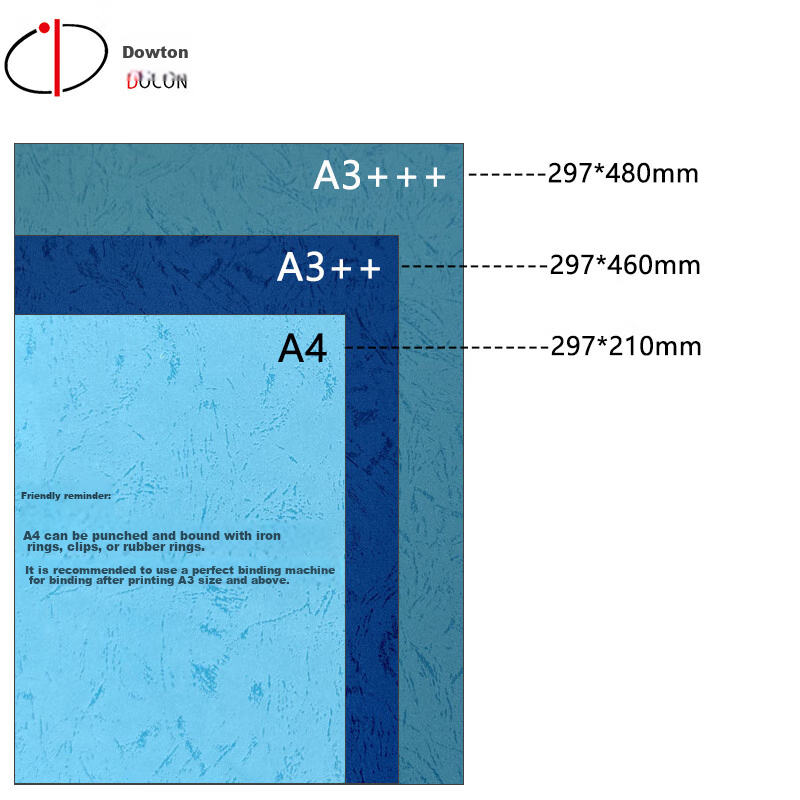Daodun DOCON 180g A3++ Flat Leather Texture Paper Cover Paper for Glue Binding M...