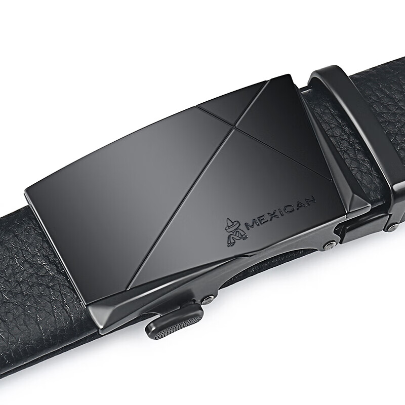 Scarecrow Men's Belt with Automatic Buckle, Genuine Top-Grain Leather, Business...