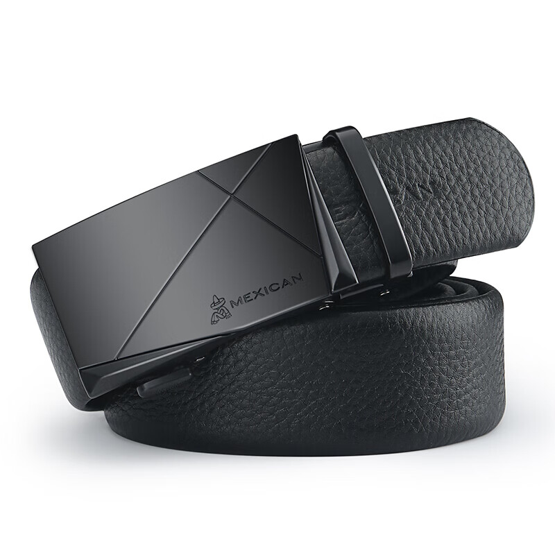 Scarecrow Men's Belt with Automatic Buckle, Genuine Top-Grain Leather, Business...