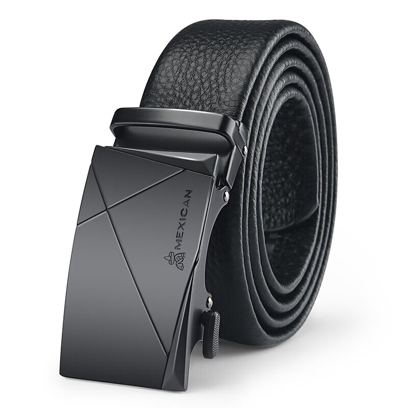 Scarecrow Men's Belt with Automatic Buckle, Genuine Top-Grain Leather, Business...