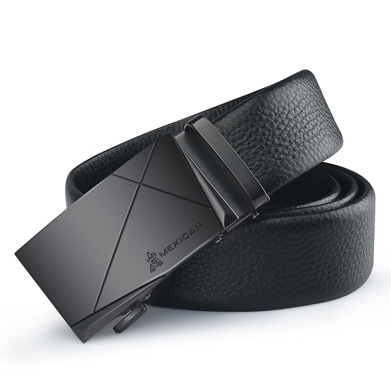 Scarecrow Men's Belt with Automatic Buckle, Genuine Top-Grain Leather, Business...