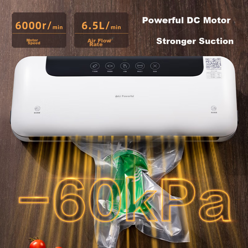 Deli Home Cured Meat Vacuum Sealer, Small Vacuum Packaging Machine, Food Sealing...