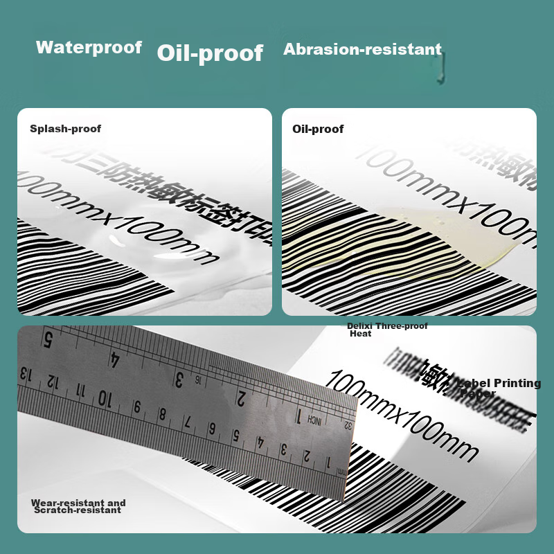 Deli [Continuous Strong Wind Supply] Mint Sea 70*50mm 750 Sheets*36 Rolls Triple...