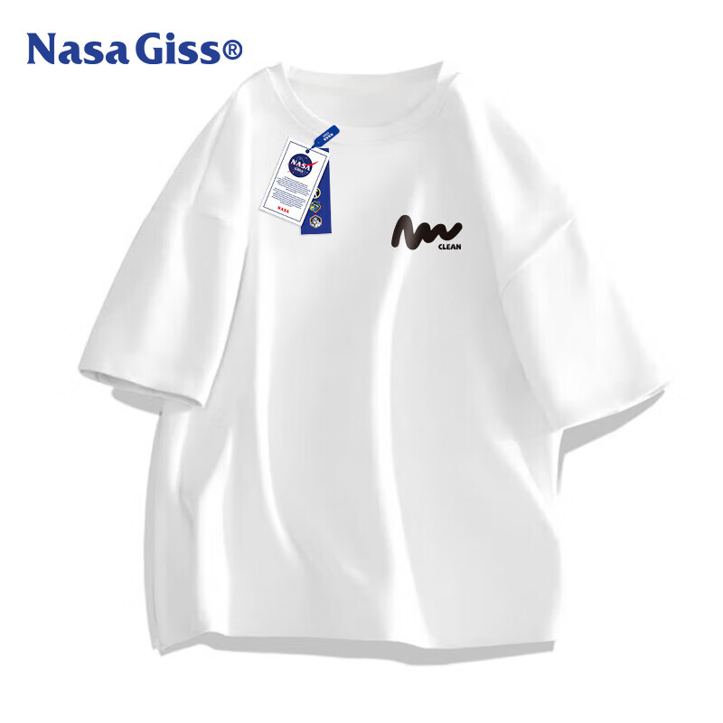 NASA GISS Official Collaboration T-Shirt for Men, Summer Loose Casual Round Neck...