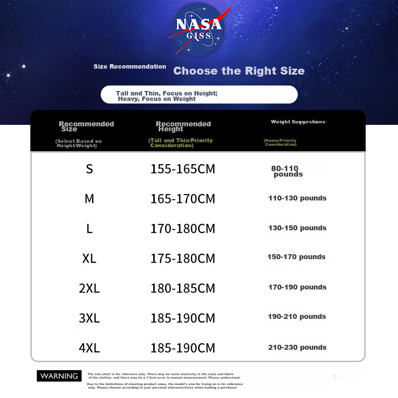 NASA GISS Official Collaboration T-Shirt for Men, Summer Loose Casual Round Neck...