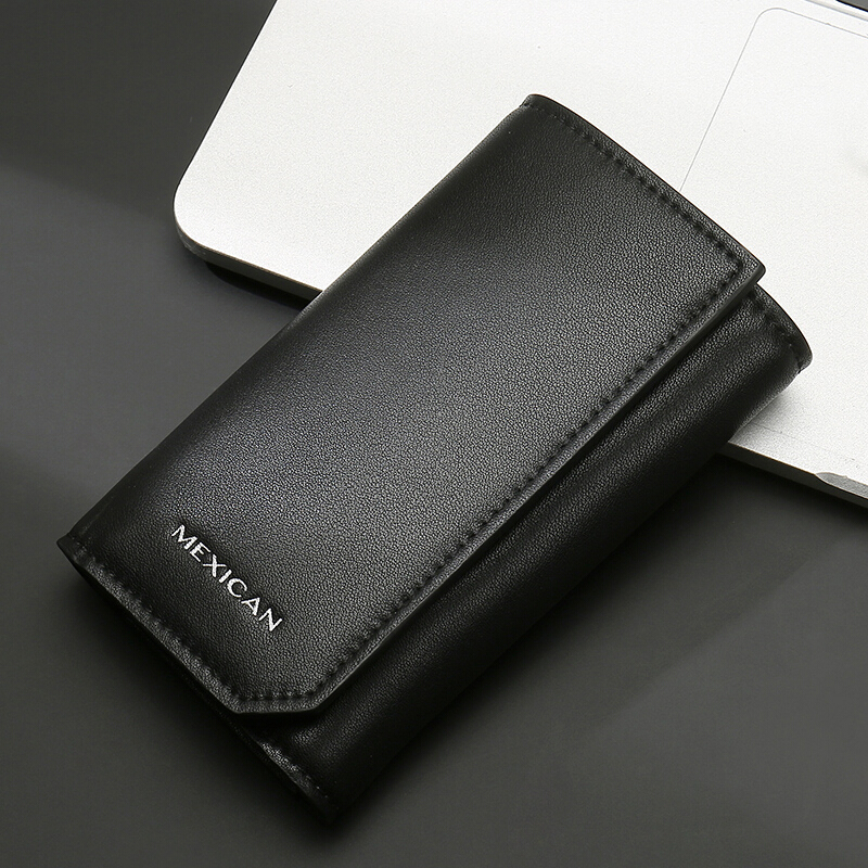 Scarecrow Car Key Case, Unisex Cowhide Card Holder, Zipper Coin Purse, Multifunc...