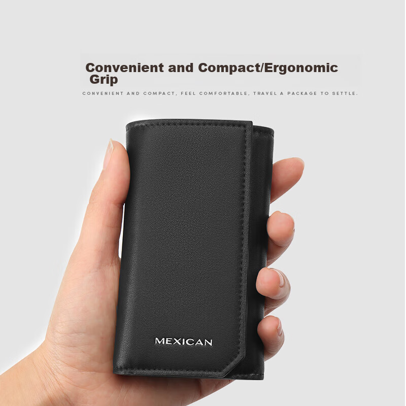 Scarecrow Car Key Case, Unisex Cowhide Card Holder, Zipper Coin Purse, Multifunc...