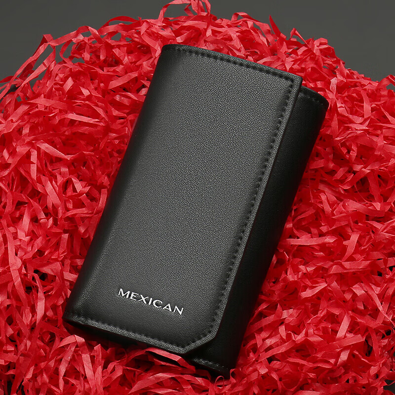 Scarecrow Car Key Case, Unisex Cowhide Card Holder, Zipper Coin Purse, Multifunc...