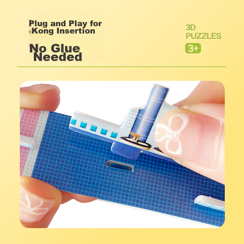 Big Eyes Little Kids 3D Puzzle, Insects + Dinosaurs, 50 Small Pieces, Assembly B...