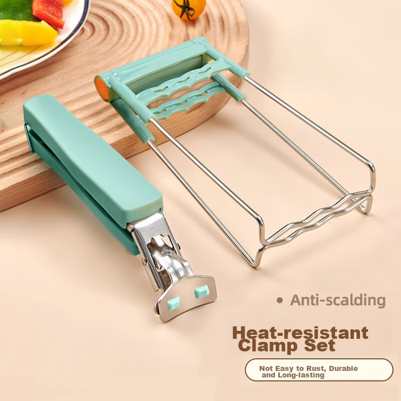 Dipuer [Set] Heat-Resistant Bowl And Plate Gripper, Steamer Tongs, Heat-Proof Gl...