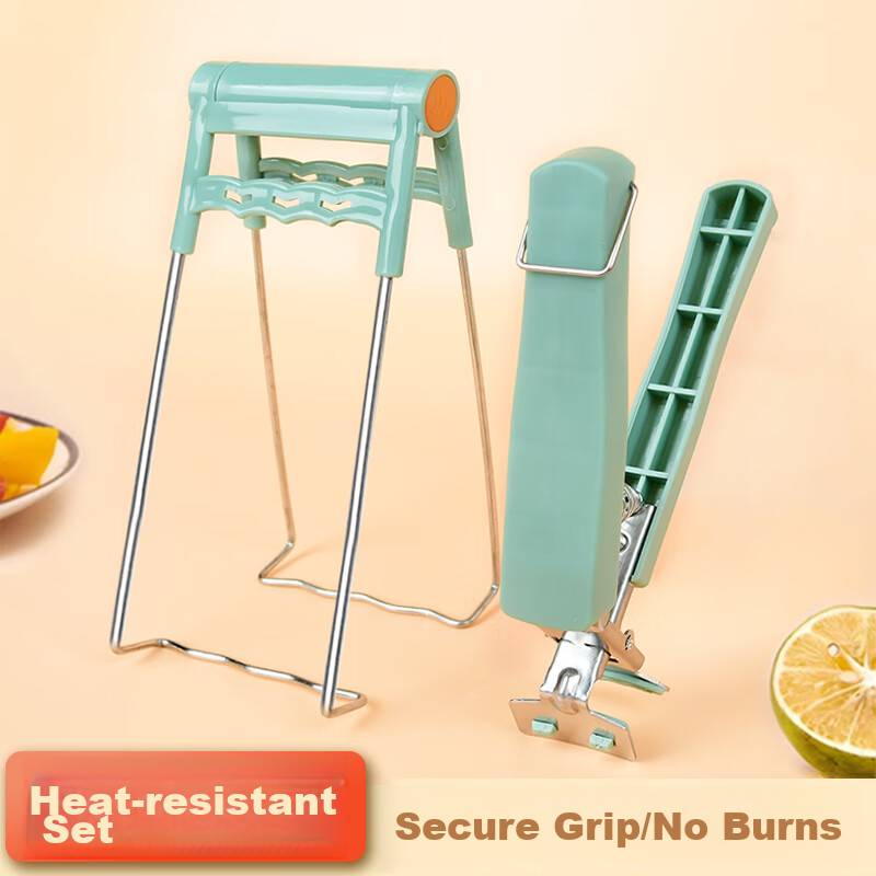 Dipuer [Set] Heat-Resistant Bowl And Plate Gripper, Steamer Tongs, Heat-Proof Gl...