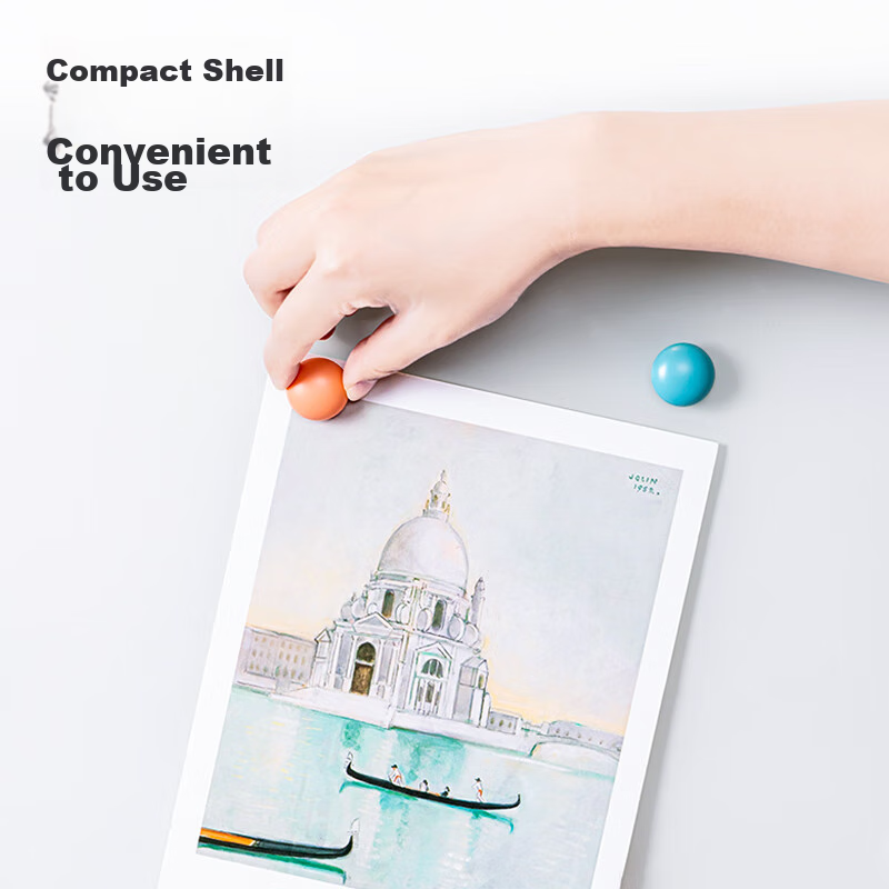 Deli, 4 Pieces/card Whiteboard Accessories, Refrigerator Magnet Strong Magnetic...