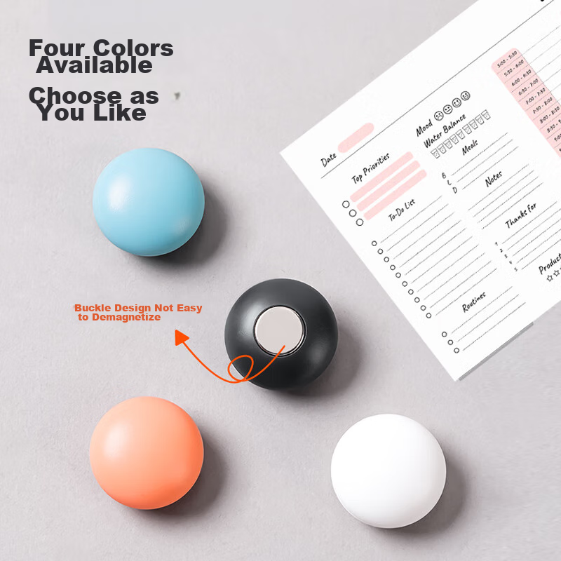 Deli, 4 Pieces/card Whiteboard Accessories, Refrigerator Magnet Strong Magnetic...