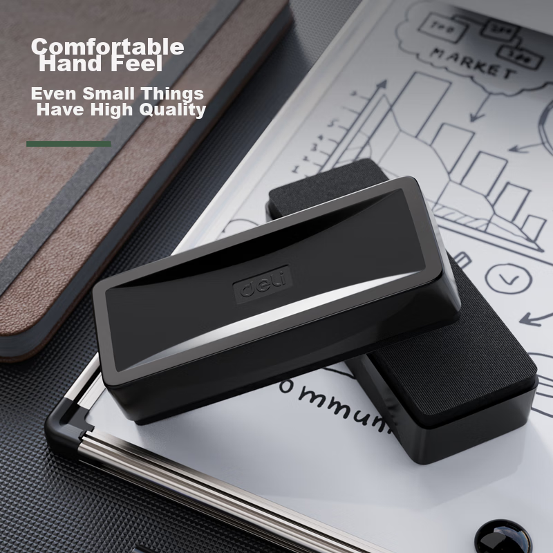 Deli Magnetic Whiteboard Eraser, Front-Adhesive Blackboard Eraser, Whiteboard Ac...