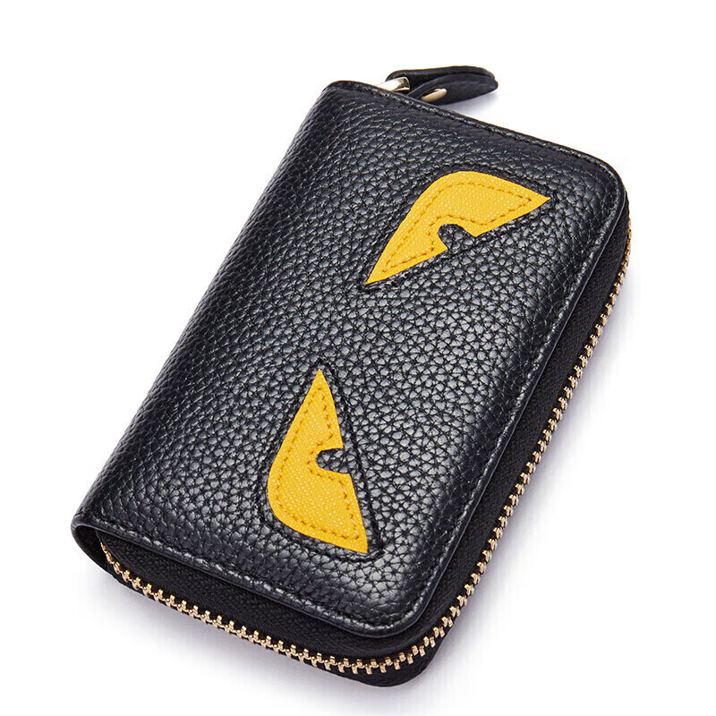 Bosidandun Men's Card Holder, Multi-Slot Mini Accordion Card Case, Leather Coin...