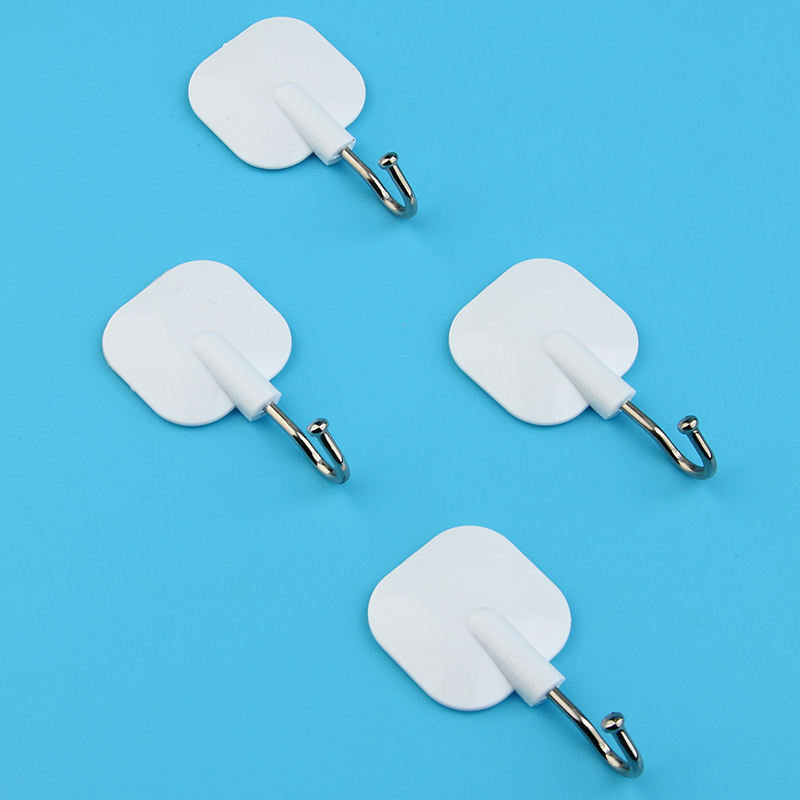 Camellia Hook Stickers, No-Nail Bathroom Door Adhesive Hooks, Shower Room Towel...