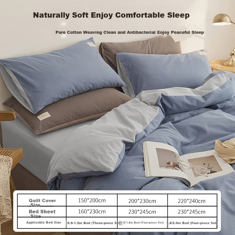 NAVIGARE Italian Sailboat Four-Piece Set Pure Cotton Class A Full Cotton Bedding...