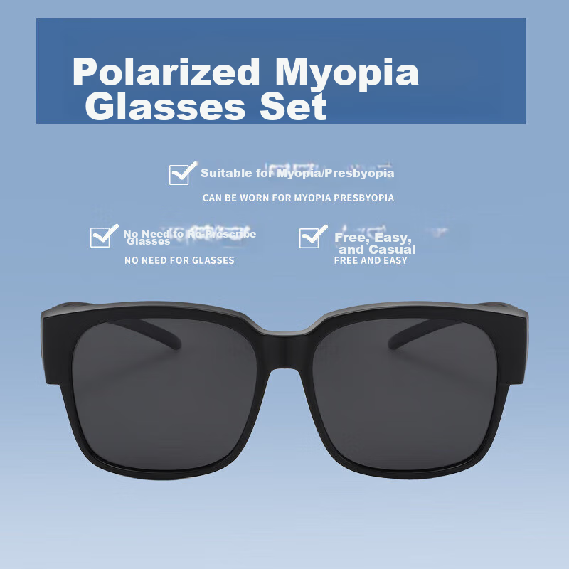 CUTCH Sunglasses Clip-On, Sunglasses Clip-On for Nearsighted Glasses, Sunglasses...