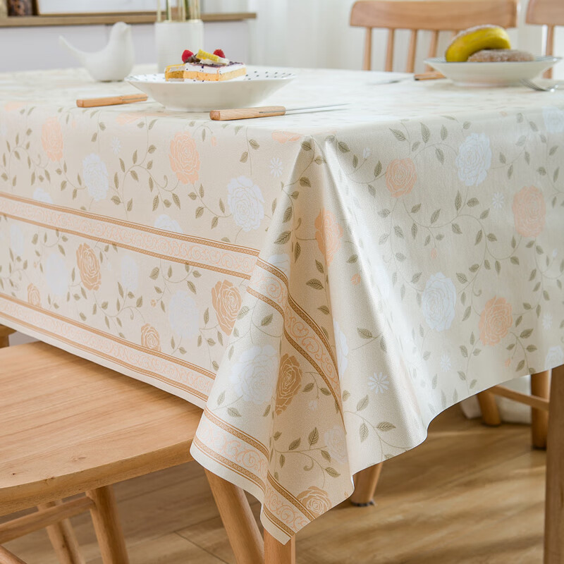 MEIWA Tablecloth, Waterproof, Oil-Proof, Heat-Resistant, Rectangular Dining Tabl...