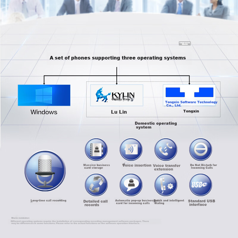 BBK HCD198 Fixed Landline Telephone for Office and Home Use, Support Kirin and T...