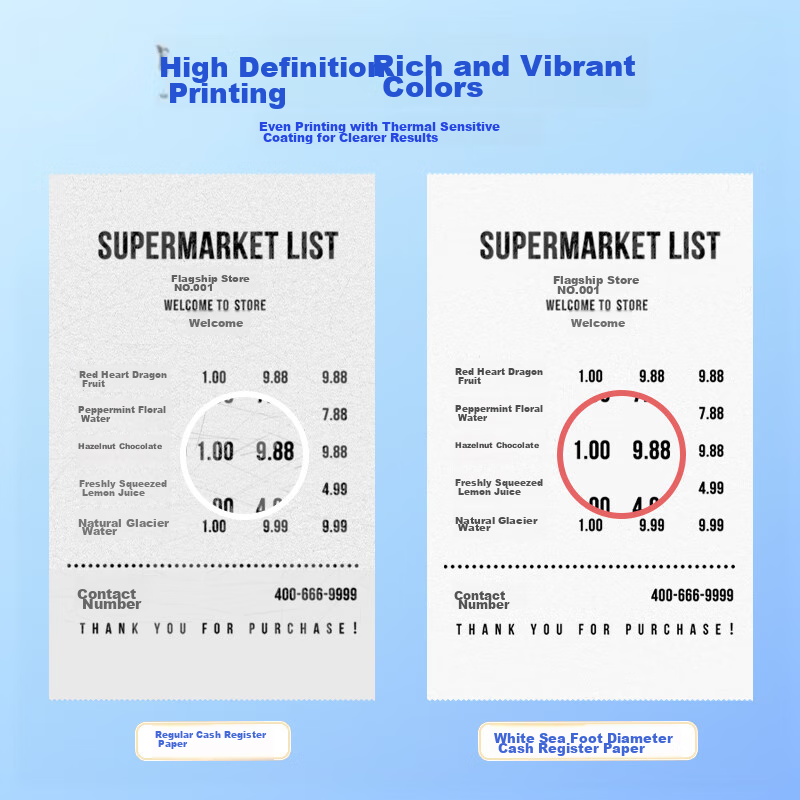 Deli 80*80 Model 44m*30 Rolls Bering Sea Thermal Receipt Paper for Restaurants,...