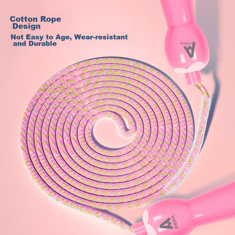 Deli Children's Little Rabbit Cotton Rope Jump Rope, Elementary School Physical...