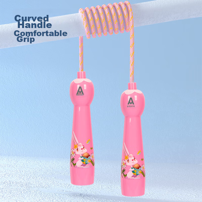 Deli Children's Little Rabbit Cotton Rope Jump Rope, Elementary School Physical...