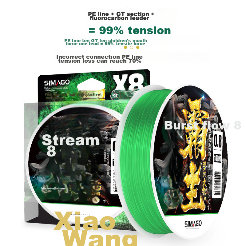 Simago 8-Strand PE Fishing Line, Smooth Long-Casting High-Strength Braided Line,...