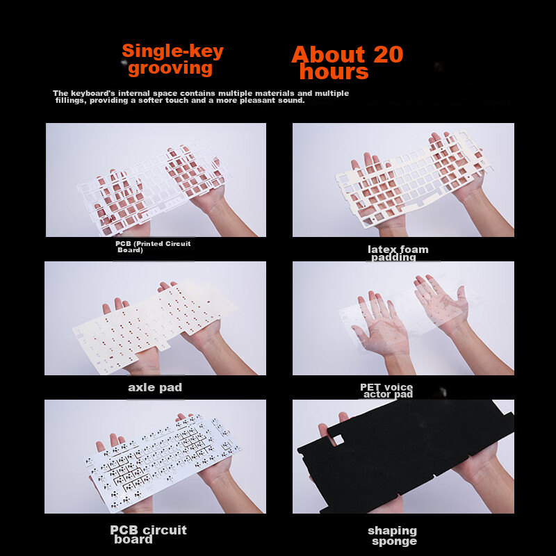 Dareu EK75 Series 75% Layout Wired/wireless/Bluetooth Tri-Mode Customizable Mech...