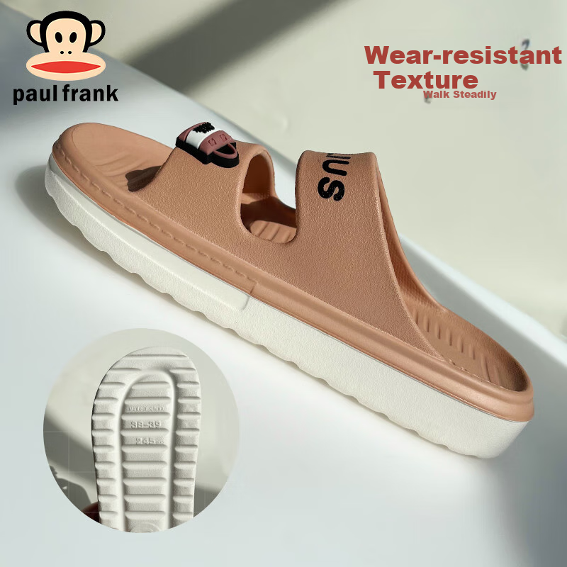 Paul Frank Big Mouth Monkey Slippers Summer Women Couples EVA Thick Bottom Soft...