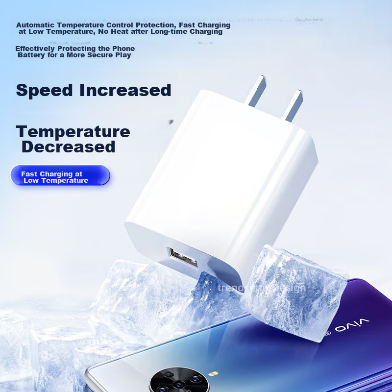 Chuanfan Suitable for VIVO Charger 18W Fast Charging Data Cable Set, S6, Y9S, Y5...