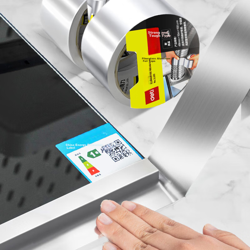 Deli Fiberglass Aluminum Foil Tape, Thickened Heat-Resistant And Tear-Resistant,...