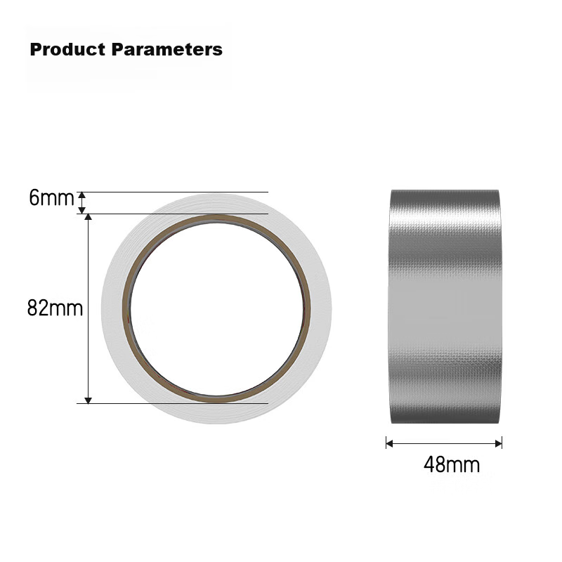 Deli Fiberglass Aluminum Foil Tape, Thickened Heat-Resistant And Tear-Resistant,...