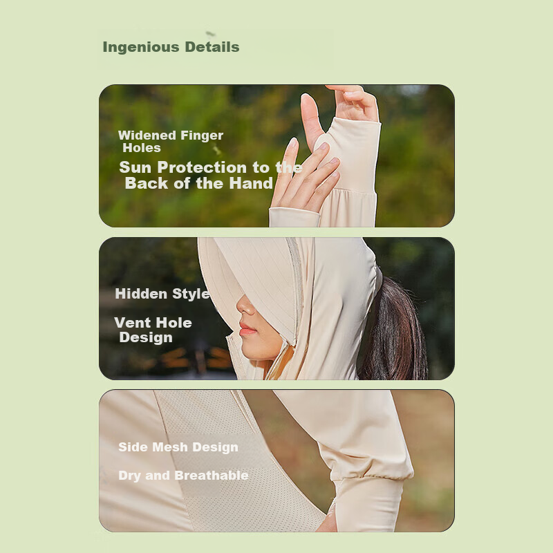 JEEPJEEP Sun Protection Clothing Men and Women Couple Style UV Protection Ultra-...