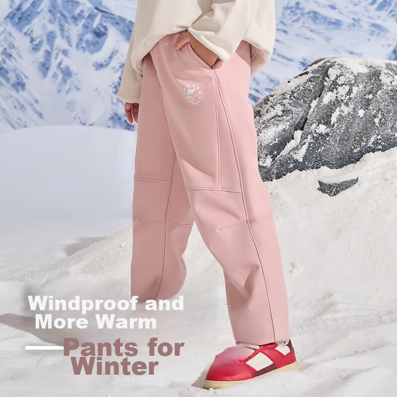 Pelliot Outdoor Children's Soft Shell Pants, Spring Windproof Trousers for Boys...