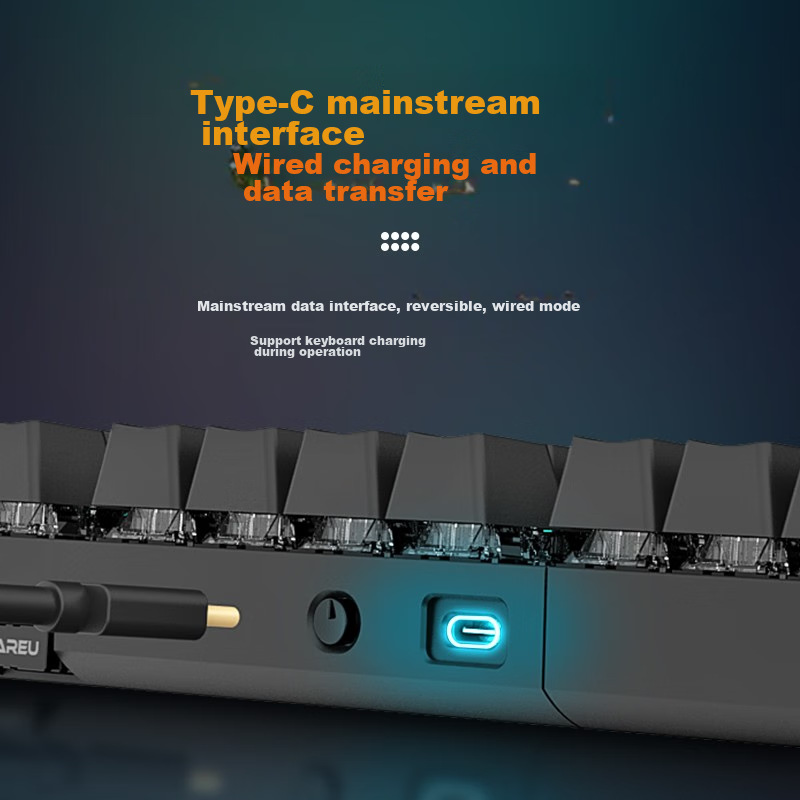 Dareu EK810 Dual-Mode Wireless Keyboard, Mechanical Keyboard, Laptop Gaming Keyb...